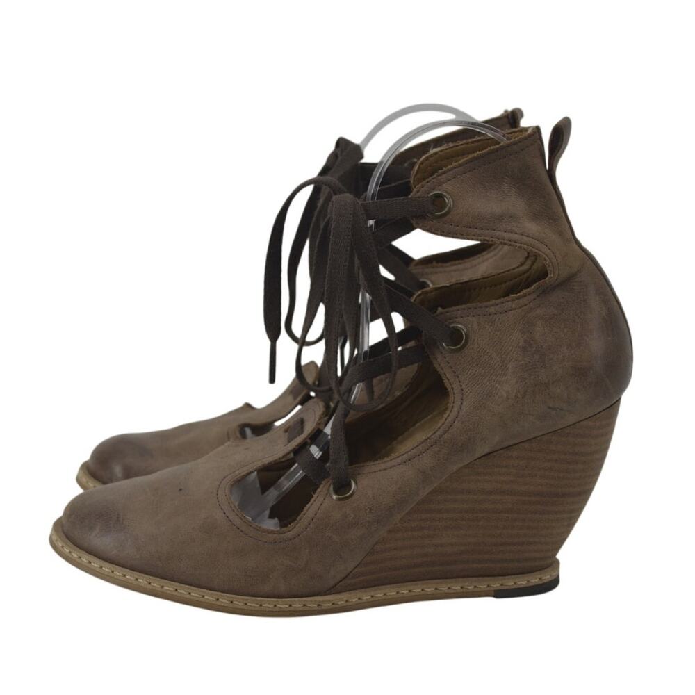 Schuler & Son Philadelphia Wedges Brown Leather SZ 40 US 9.5